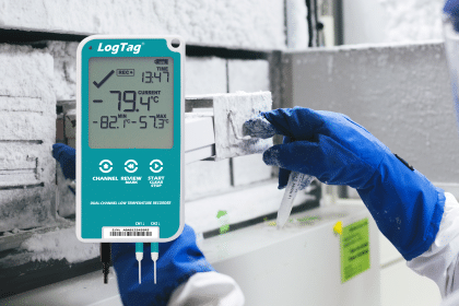 LogTag&reg;UTREL30-16 &ndash; Multi-Channel LCD logger voor Lage Temperatuur