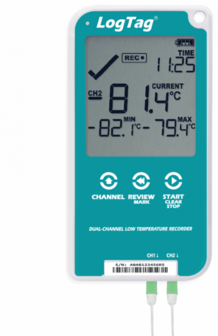 LogTag&reg;UTREL30-16 &ndash; Multi-Channel LCD logger voor Lage Temperatuur